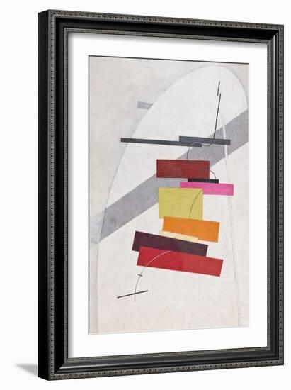 Untitled, 1919-20 circa,-Eliezer Markowich Lissitzky-Framed Giclee Print