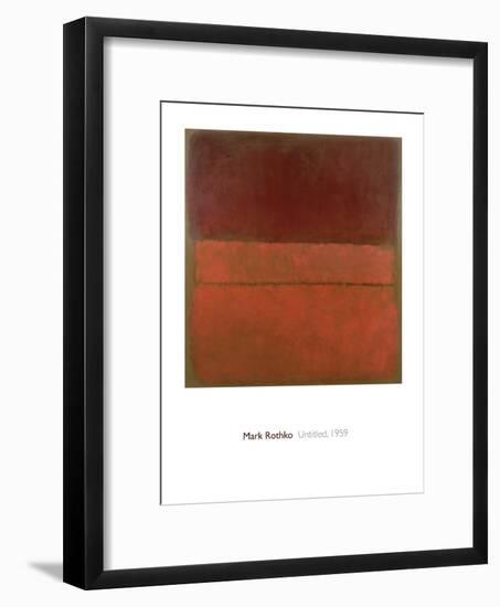 Untitled, 1959-Mark Rothko-Framed Giclee Print