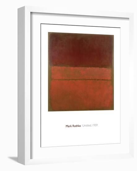 Untitled, 1959-Mark Rothko-Framed Giclee Print