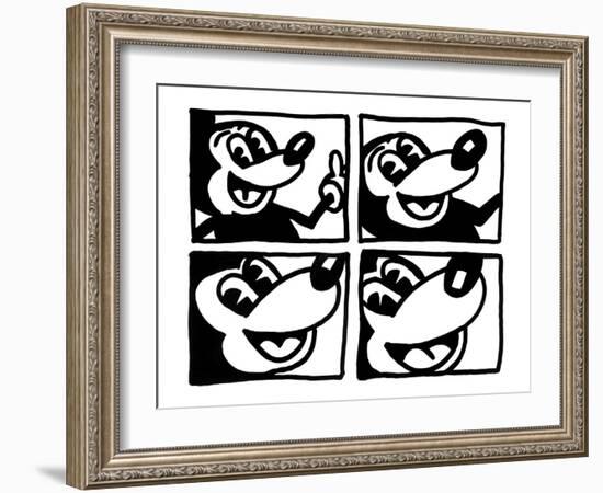 Untitled 1981-Keith Haring-Framed Giclee Print