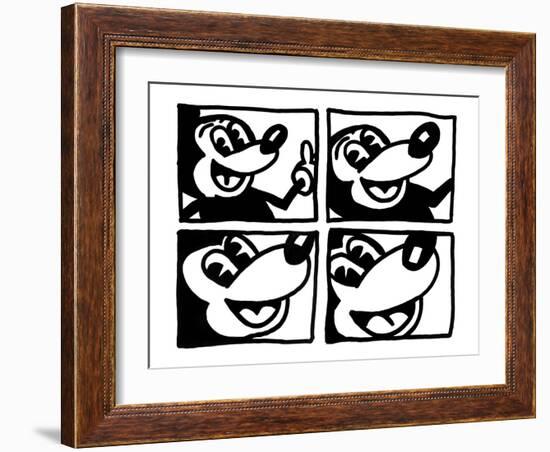 Untitled 1981-Keith Haring-Framed Giclee Print