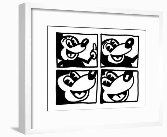 Untitled 1981-Keith Haring-Framed Giclee Print