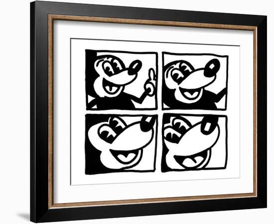 Untitled 1981-Keith Haring-Framed Giclee Print
