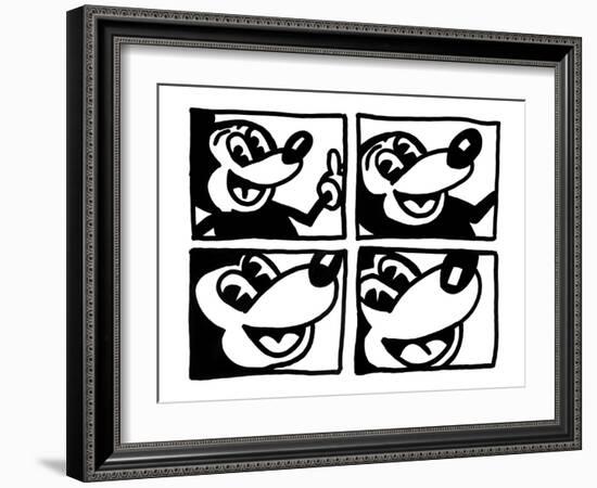 Untitled 1981-Keith Haring-Framed Giclee Print