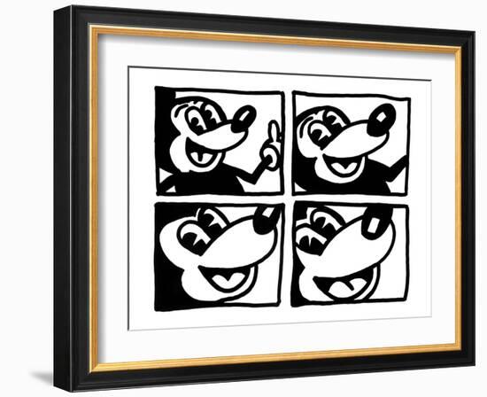 Untitled 1981-Keith Haring-Framed Giclee Print