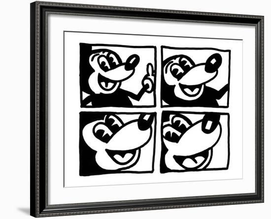 Untitled 1981-Keith Haring-Framed Giclee Print