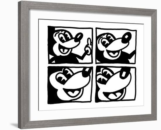 Untitled 1981-Keith Haring-Framed Giclee Print