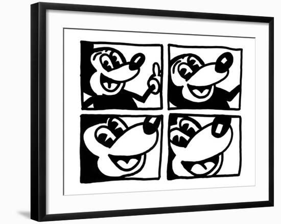 Untitled 1981-Keith Haring-Framed Giclee Print