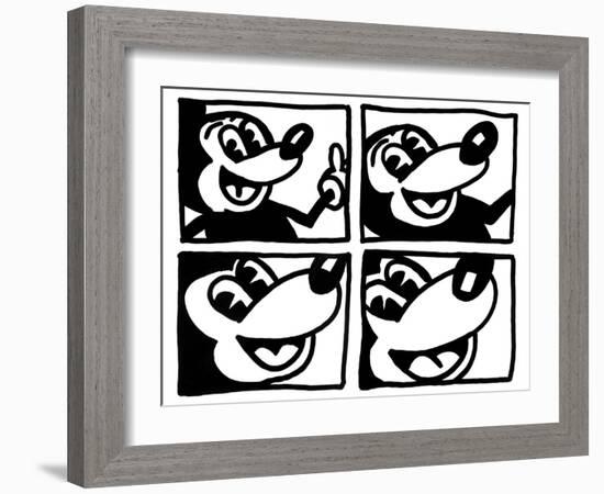 Untitled 1981-Keith Haring-Framed Giclee Print