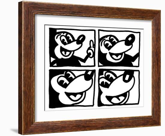 Untitled 1981-Keith Haring-Framed Giclee Print