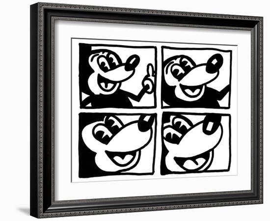 Untitled 1981-Keith Haring-Framed Giclee Print