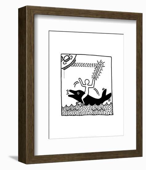 Untitled, 1982-Keith Haring-Framed Premium Giclee Print