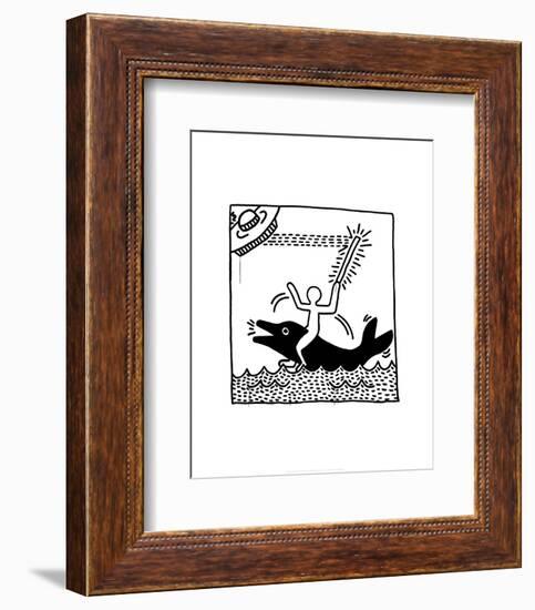 Untitled, 1982-Keith Haring-Framed Premium Giclee Print