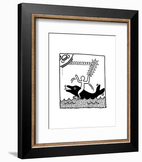 Untitled, 1982-Keith Haring-Framed Premium Giclee Print