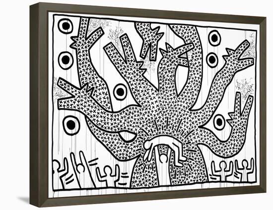 Untitled, 1982-Keith Haring-Framed Premier Image Canvas