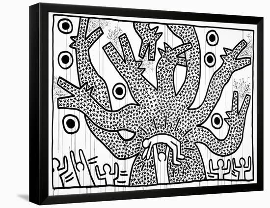 Untitled, 1982-Keith Haring-Framed Premier Image Canvas