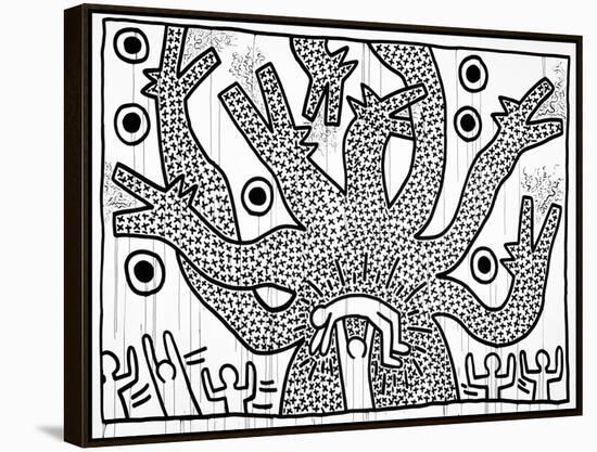 Untitled, 1982-Keith Haring-Framed Premier Image Canvas