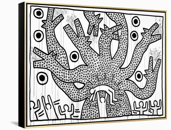 Untitled, 1982-Keith Haring-Framed Premier Image Canvas