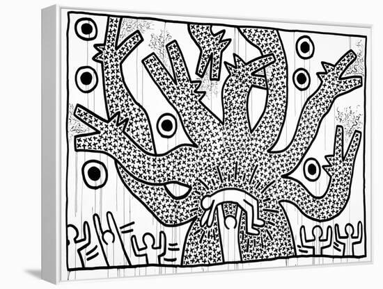 Untitled, 1982-Keith Haring-Framed Premier Image Canvas