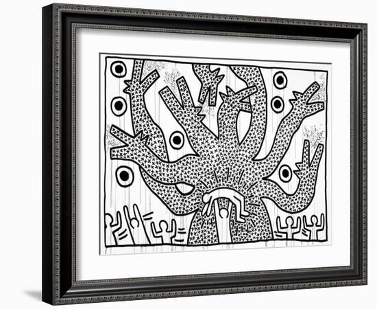 Untitled, 1982-Keith Haring-Framed Giclee Print