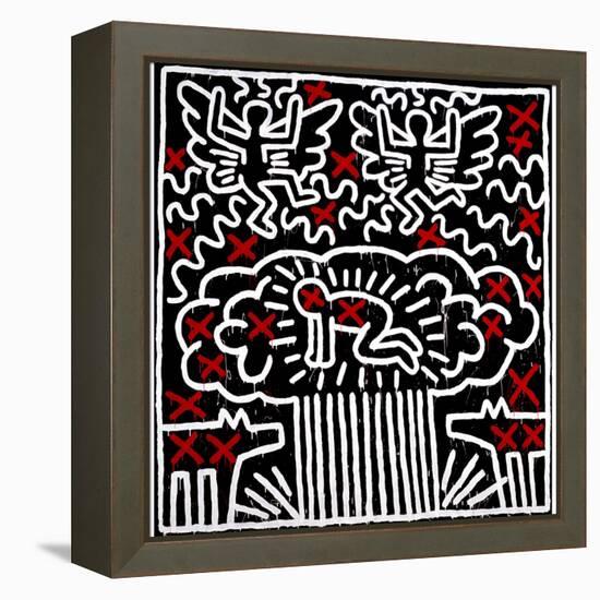 Untitled, 1983-Keith Haring-Framed Premier Image Canvas