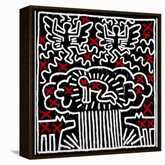 Untitled, 1983-Keith Haring-Framed Premier Image Canvas