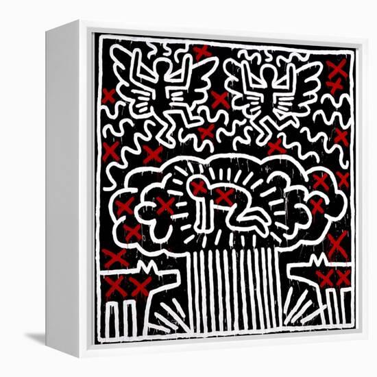 Untitled, 1983-Keith Haring-Framed Premier Image Canvas