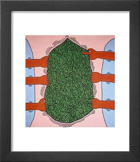 Untitled, 1985-Keith Haring-Framed Art Print