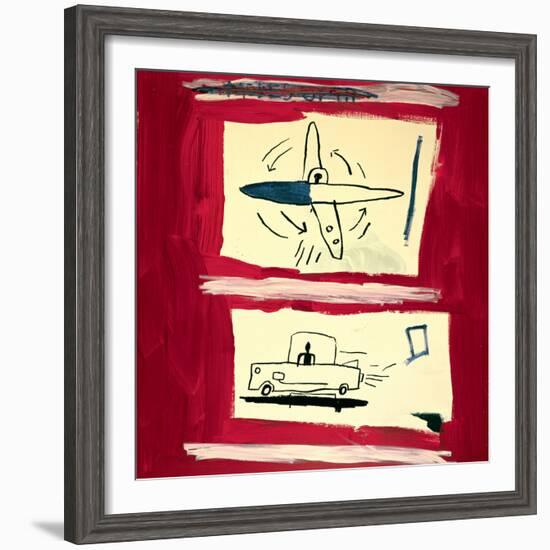 Untitled, 1985-Jean-Michel Basquiat-Framed Giclee Print