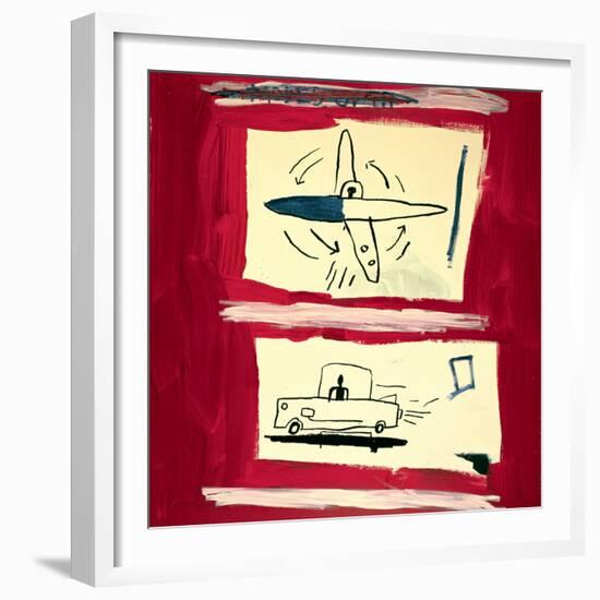 Untitled, 1985-Jean-Michel Basquiat-Framed Giclee Print