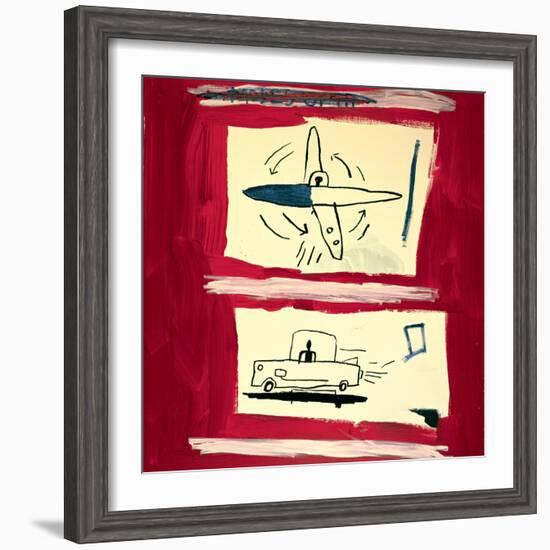 Untitled, 1985-Jean-Michel Basquiat-Framed Giclee Print