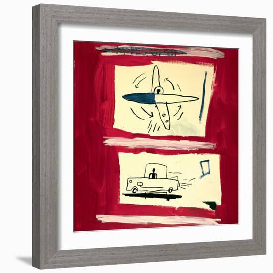 Untitled, 1985-Jean-Michel Basquiat-Framed Giclee Print