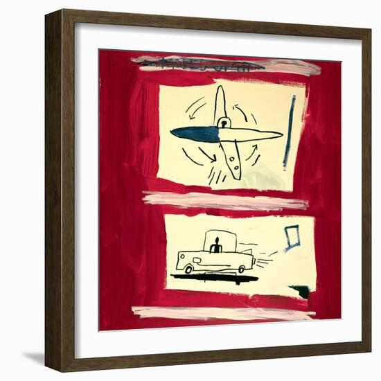 Untitled, 1985-Jean-Michel Basquiat-Framed Giclee Print