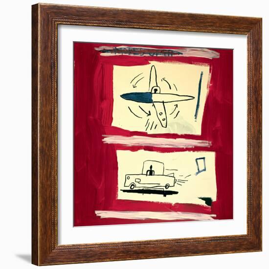 Untitled, 1985-Jean-Michel Basquiat-Framed Giclee Print