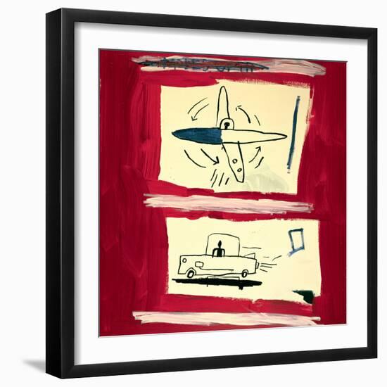 Untitled, 1985-Jean-Michel Basquiat-Framed Giclee Print