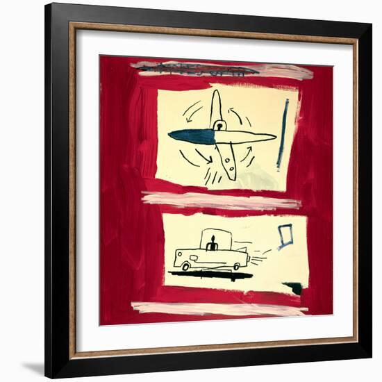 Untitled, 1985-Jean-Michel Basquiat-Framed Giclee Print