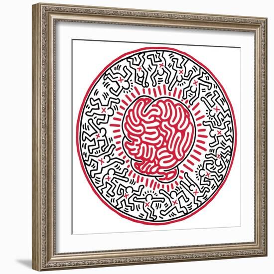 Untitled, 1985-Keith Haring-Framed Giclee Print