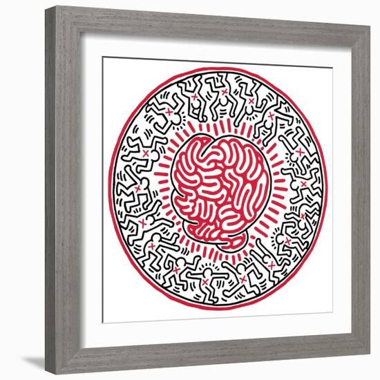 Untitled, 1985-Keith Haring-Framed Giclee Print