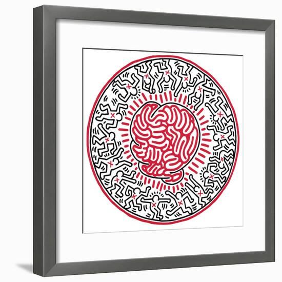 Untitled, 1985-Keith Haring-Framed Giclee Print