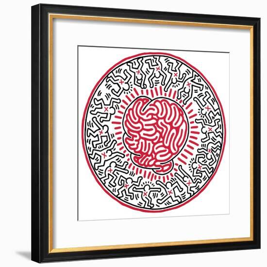 Untitled, 1985-Keith Haring-Framed Giclee Print