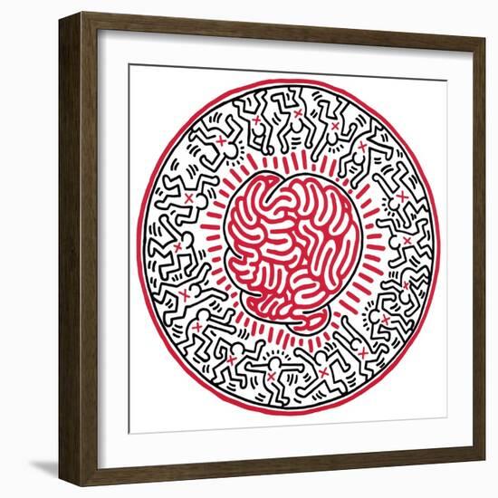 Untitled, 1985-Keith Haring-Framed Giclee Print