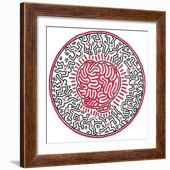 Untitled, 1985-Keith Haring-Framed Giclee Print