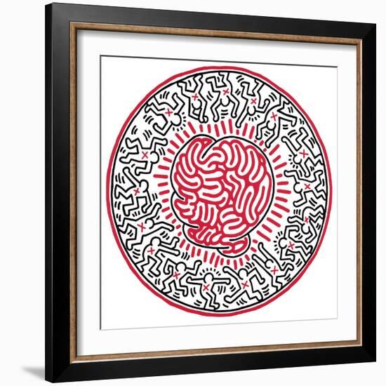 Untitled, 1985-Keith Haring-Framed Giclee Print