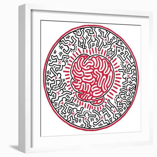 Untitled, 1985-Keith Haring-Framed Giclee Print