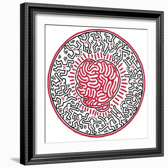 Untitled, 1985-Keith Haring-Framed Giclee Print