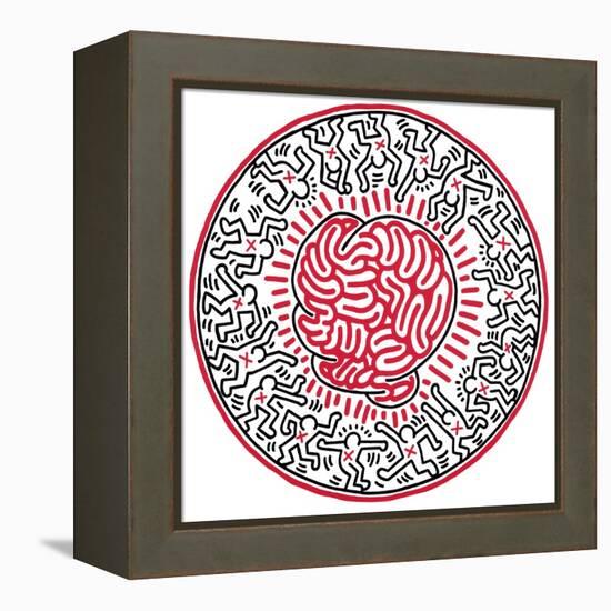 Untitled, 1985-Keith Haring-Framed Premier Image Canvas