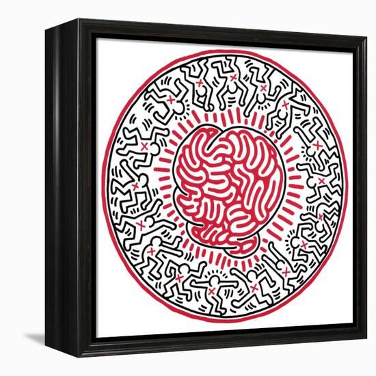 Untitled, 1985-Keith Haring-Framed Premier Image Canvas