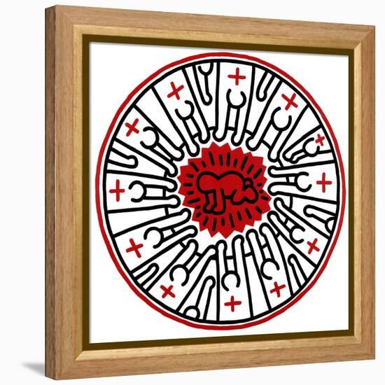 Untitled, 1985-Keith Haring-Framed Premier Image Canvas