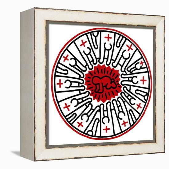 Untitled, 1985-Keith Haring-Framed Premier Image Canvas