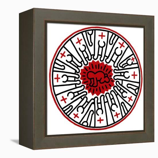 Untitled, 1985-Keith Haring-Framed Premier Image Canvas